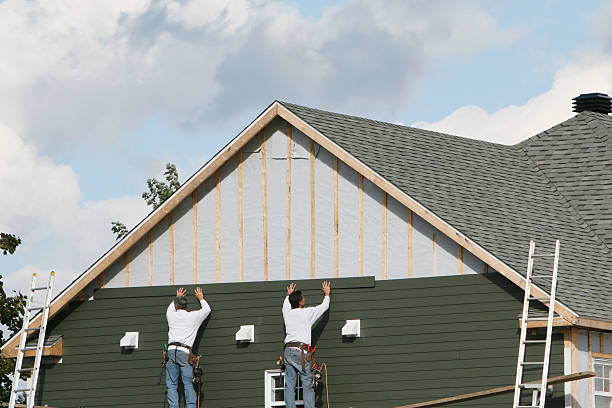Professional Emergency Siding Repair technician working in Hyndman, PA
